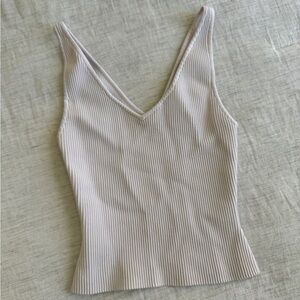 Babaton v-neck knit tank - Aritzia